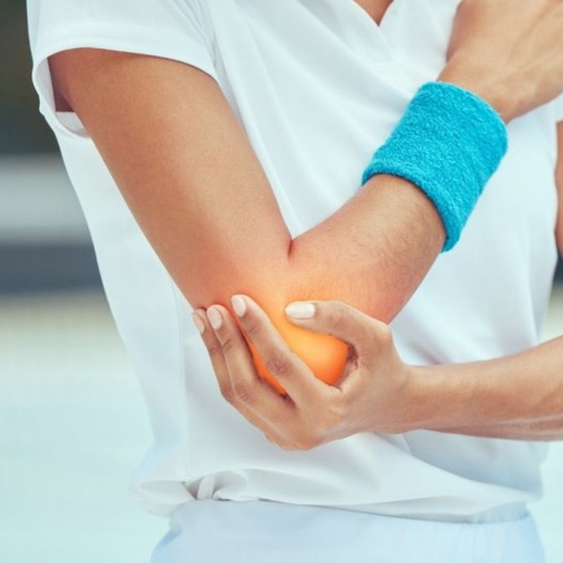 Padel Ellenbogen Verletzung Schmerz